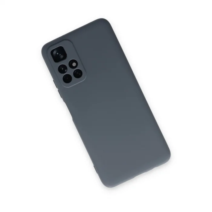 BUĞZ Xiaomi Redmi Note 11t Kılıf Nano İçi Kadife Silikon - Gri