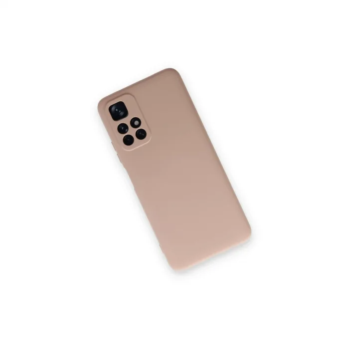 BUĞZ Xiaomi Redmi Note 11t Kılıf Nano İçi Kadife Silikon - Pudra