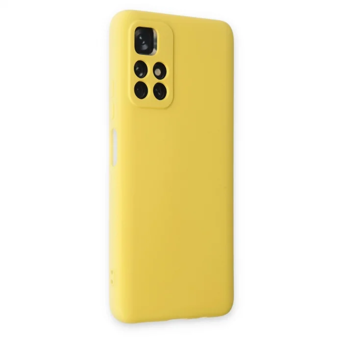 BUĞZ Xiaomi Redmi Note 11t Kılıf Nano İçi Kadife Silikon - Sarı