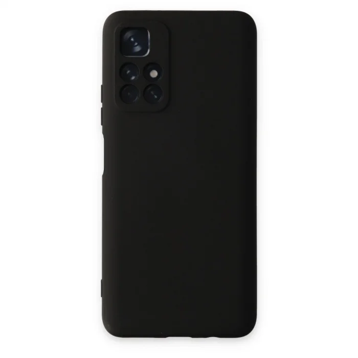 BUĞZ Xiaomi Redmi Note 11t Kılıf Nano İçi Kadife Silikon - Siyah