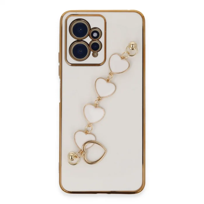 BUĞZ Xiaomi Redmi Note 12 4g Kılıf Esila Silikon - Beyaz