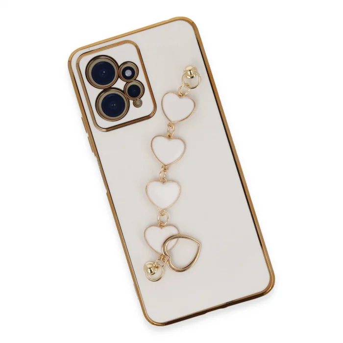 BUĞZ Xiaomi Redmi Note 12 4g Kılıf Esila Silikon - Beyaz