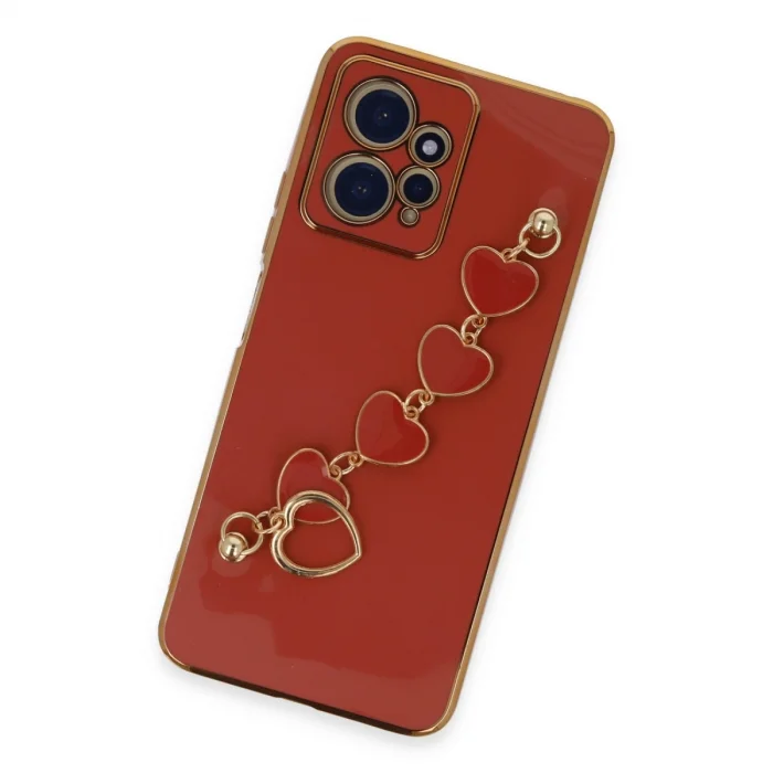 BUĞZ Xiaomi Redmi Note 12 4g Kılıf Esila Silikon - Kırmızı