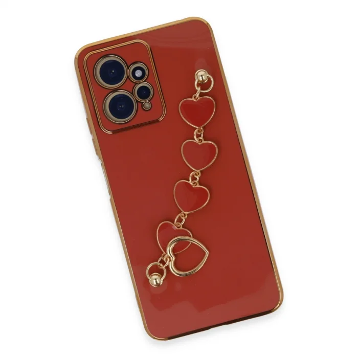 BUĞZ Xiaomi Redmi Note 12 4g Kılıf Esila Silikon - Kırmızı