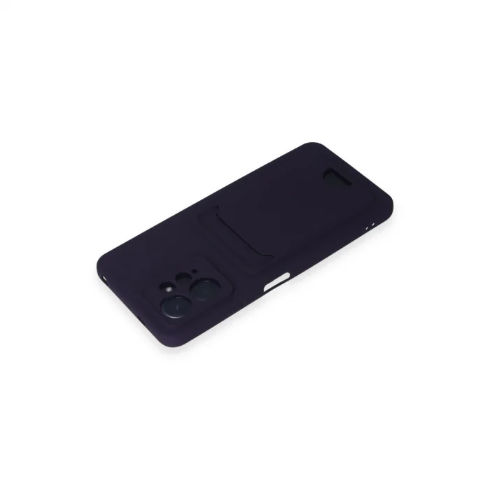 BUĞZ Xiaomi Redmi Note 12 4g Kılıf Kelvin Kartvizitli Silikon - Derin Mor