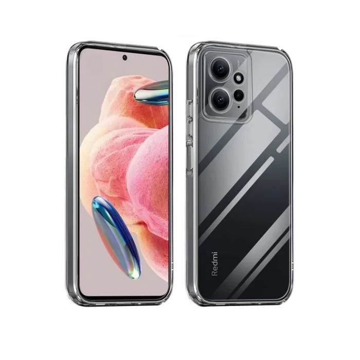 BUĞZ Xiaomi Redmi Note 12 4g Kılıf Lüx Şeffaf Silikon