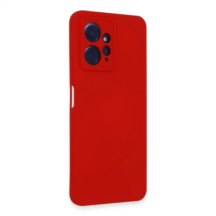 BUĞZ Xiaomi Redmi Note 12 4g Kılıf Nano İçi Kadife Silikon - Kırmızı