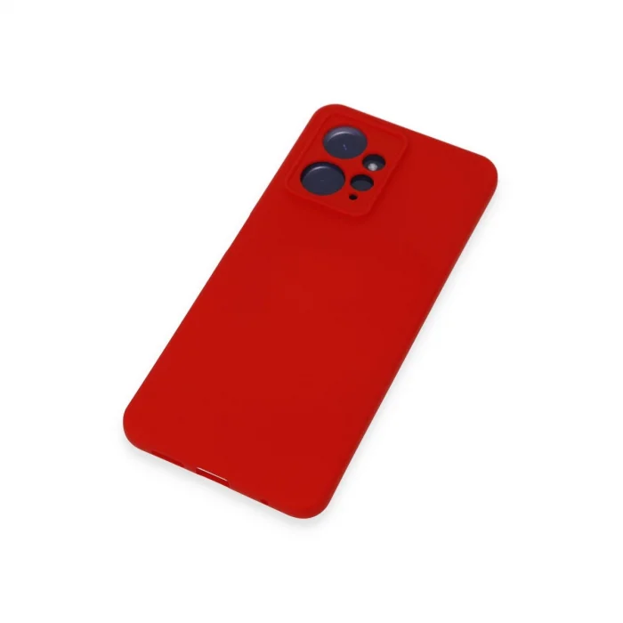 BUĞZ Xiaomi Redmi Note 12 4g Kılıf Nano İçi Kadife Silikon - Kırmızı