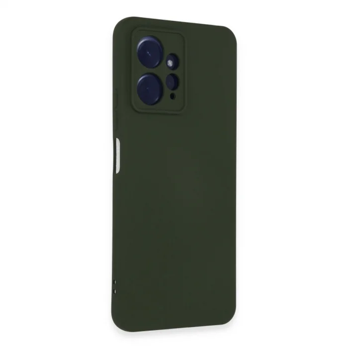 BUĞZ Xiaomi Redmi Note 12 4g Kılıf Nano İçi Kadife Silikon - Koyu Yeşil