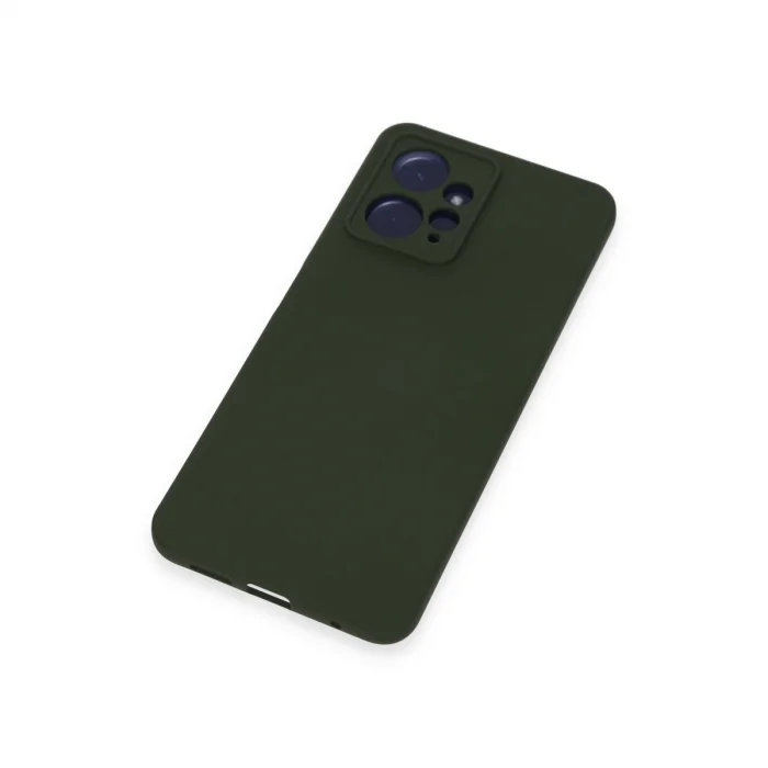 BUĞZ Xiaomi Redmi Note 12 4g Kılıf Nano İçi Kadife Silikon - Koyu Yeşil