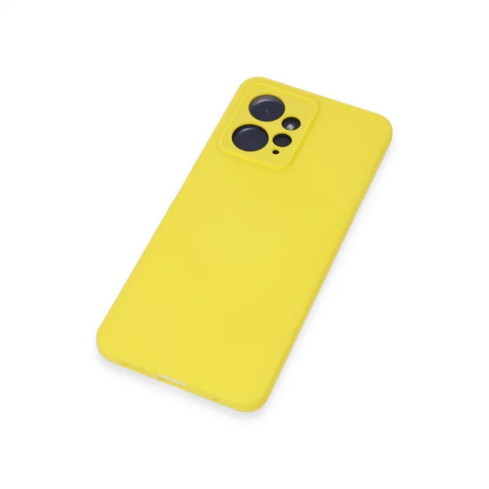 BUĞZ Xiaomi Redmi Note 12 4g Kılıf Nano İçi Kadife Silikon - Sarı