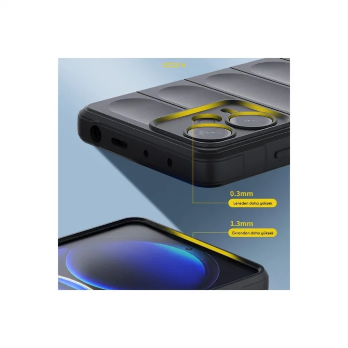 BUĞZ Xiaomi Redmi Note 12 4g Kılıf Optimum Silikon - Kırmızı