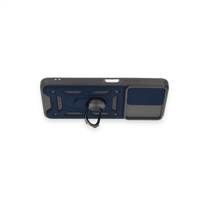 BUĞZ Xiaomi Redmi Note 12 4g Kılıf Pars Lens Yüzüklü Silikon - Lacivert