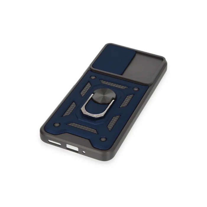 BUĞZ Xiaomi Redmi Note 12 4g Kılıf Pars Lens Yüzüklü Silikon - Lacivert