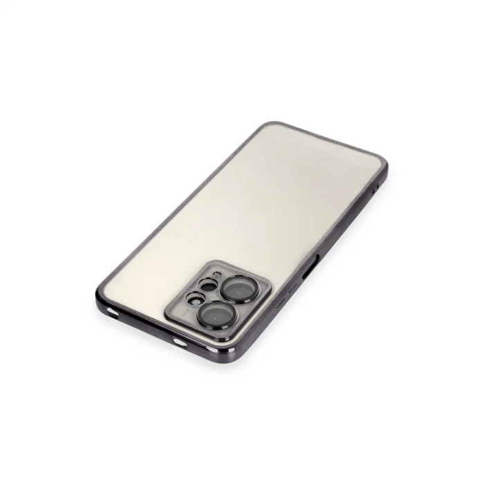 BUĞZ Xiaomi Redmi Note 12 4g Kılıf Razer Lensli Silikon - Siyah