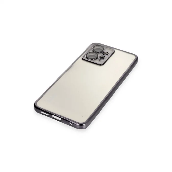 BUĞZ Xiaomi Redmi Note 12 4g Kılıf Razer Lensli Silikon - Siyah