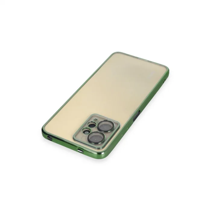 BUĞZ Xiaomi Redmi Note 12 4g Kılıf Razer Lensli Silikon - Yeşil