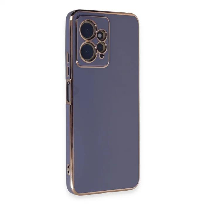 BUĞZ Xiaomi Redmi Note 12 4g Kılıf Volet Silikon - Mavi