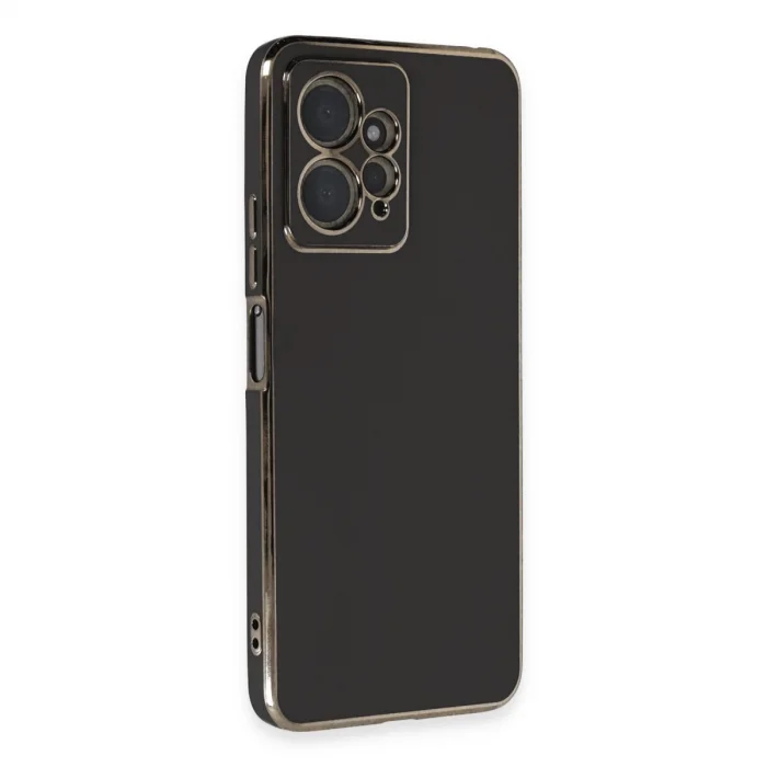 BUĞZ Xiaomi Redmi Note 12 4g Kılıf Volet Silikon - Siyah