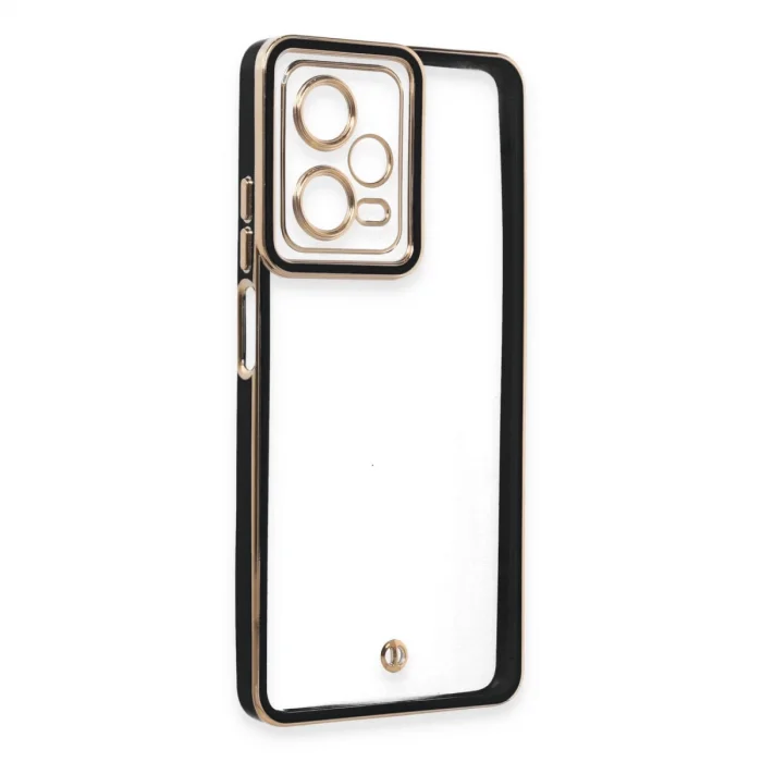 BUĞZ Xiaomi Redmi Note 12 5g Kılıf Liva Lens Silikon - Siyah