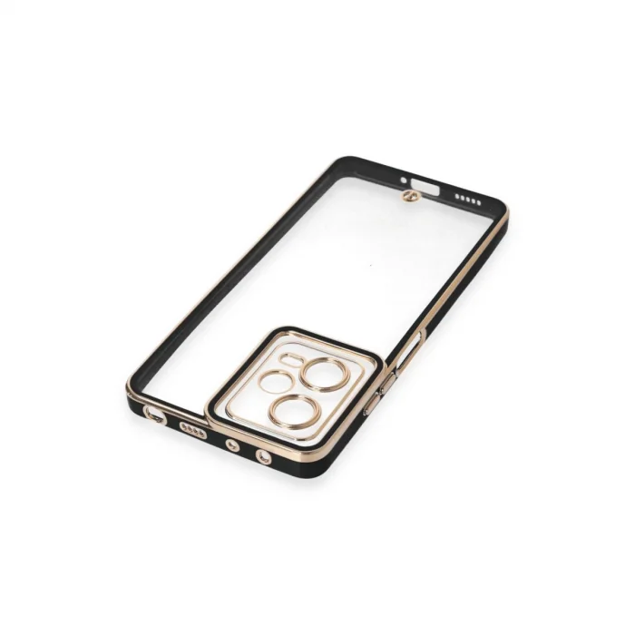 BUĞZ Xiaomi Redmi Note 12 5g Kılıf Liva Lens Silikon - Siyah