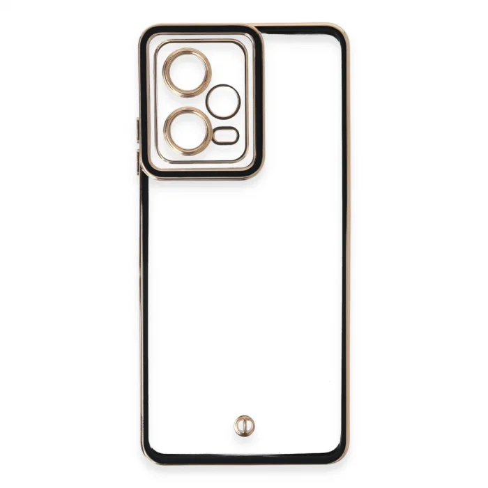 BUĞZ Xiaomi Redmi Note 12 5g Kılıf Liva Lens Silikon - Siyah