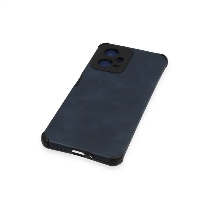 BUĞZ Xiaomi Redmi Note 12 5g Kılıf Loop Deri Silikon - Lacivert