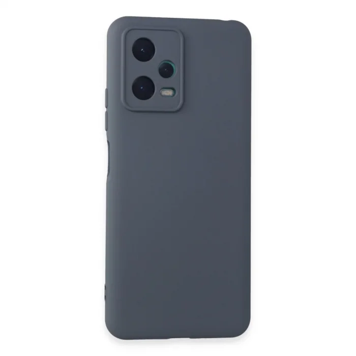 BUĞZ Xiaomi Redmi Note 12 5g Kılıf Nano İçi Kadife Silikon - Gri