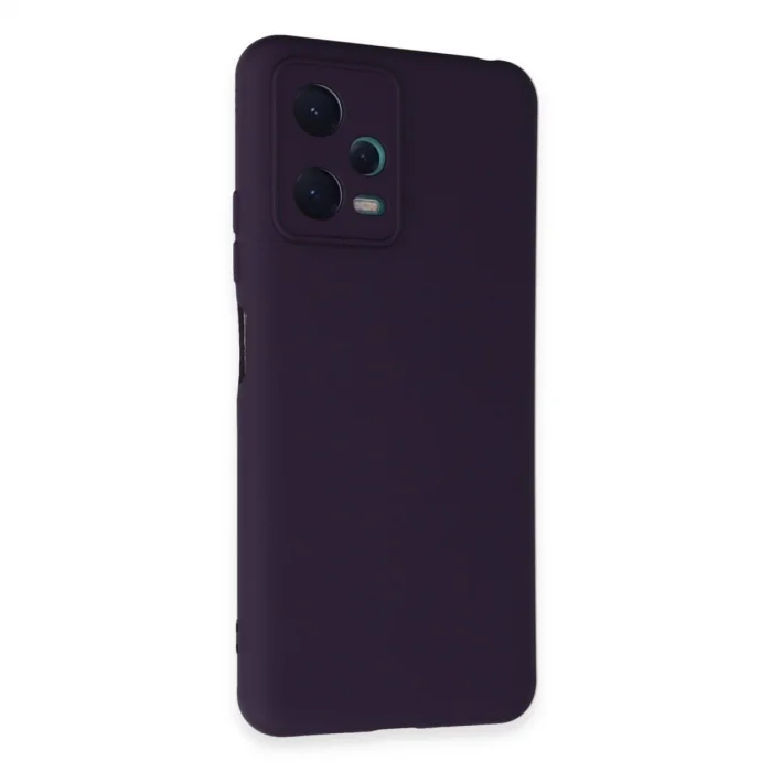 BUĞZ Xiaomi Redmi Note 12 5g Kılıf Nano İçi Kadife Silikon - Mor