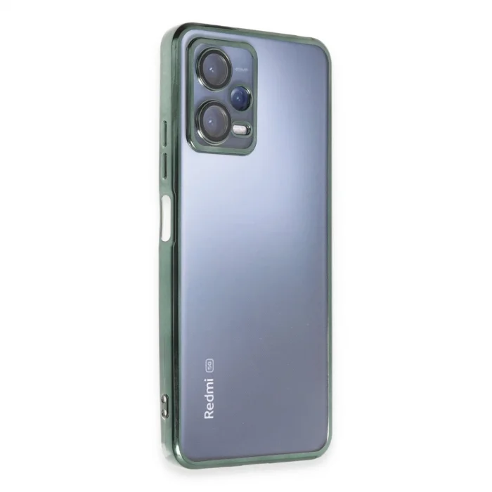 BUĞZ Xiaomi Redmi Note 12 5g Kılıf Razer Lensli Silikon - Yeşil