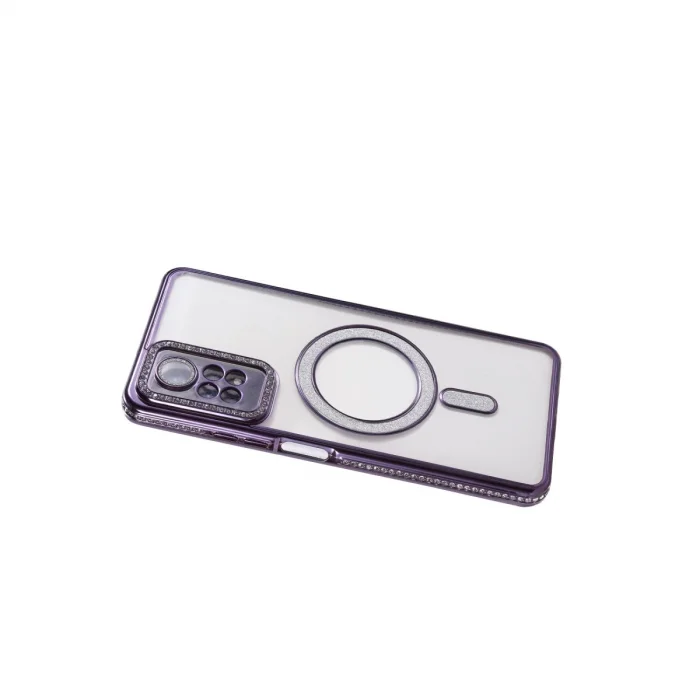 BUĞZ Xiaomi Redmi Note 12 Pro 4g Joke Simli Magneticsafe Kılıf - Derin Mor