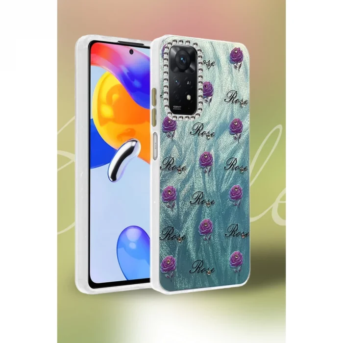 BUĞZ Xiaomi Redmi Note 12 Pro 4g Kılıf Blade Aynalı Desenli Kapak - Desen 3