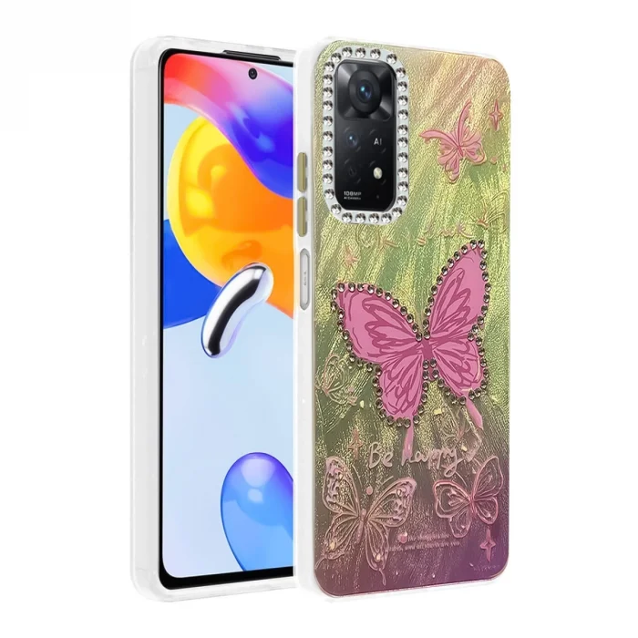 BUĞZ Xiaomi Redmi Note 12 Pro 4g Kılıf Blade Aynalı Desenli Kapak - Desen 5