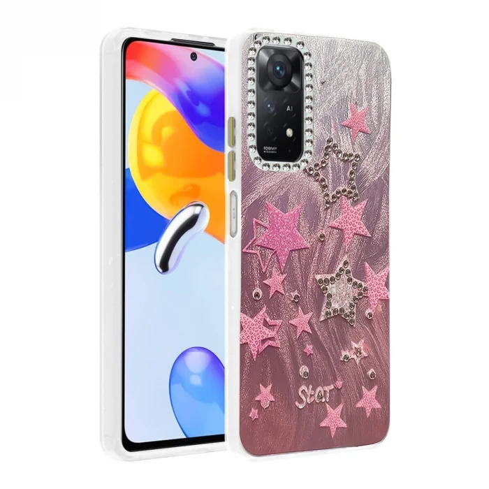 BUĞZ Xiaomi Redmi Note 12 Pro 4g Kılıf Blade Aynalı Desenli Kapak - Desen 7