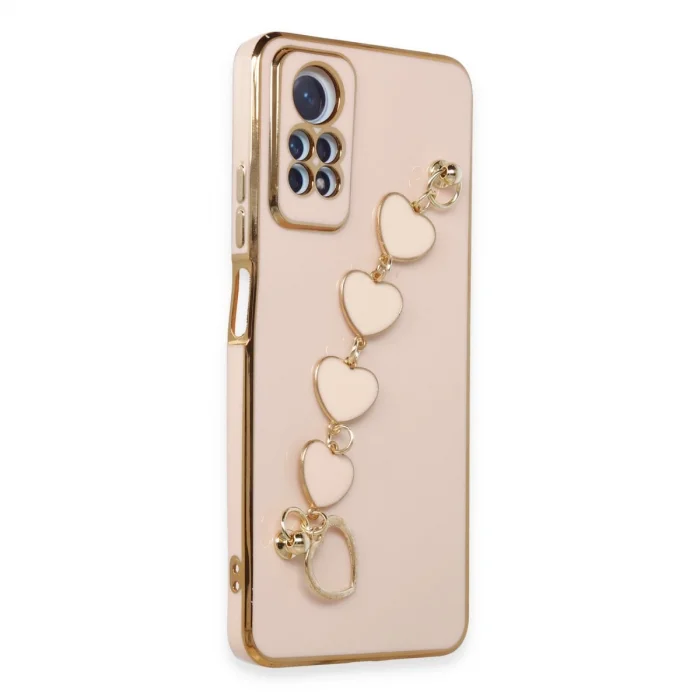 BUĞZ Xiaomi Redmi Note 12 Pro 4g Kılıf Esila Silikon - Pudra