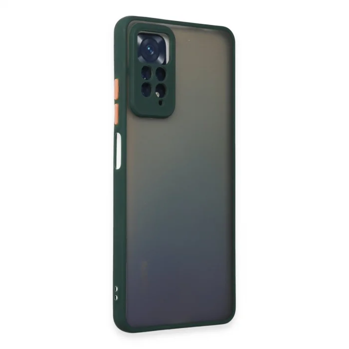 BUĞZ Xiaomi Redmi Note 12 Pro 4g Kılıf Montreal Silikon Kapak - Yeşil
