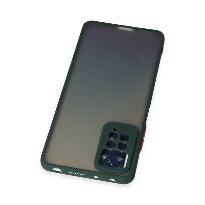 BUĞZ Xiaomi Redmi Note 12 Pro 4g Kılıf Montreal Silikon Kapak - Yeşil