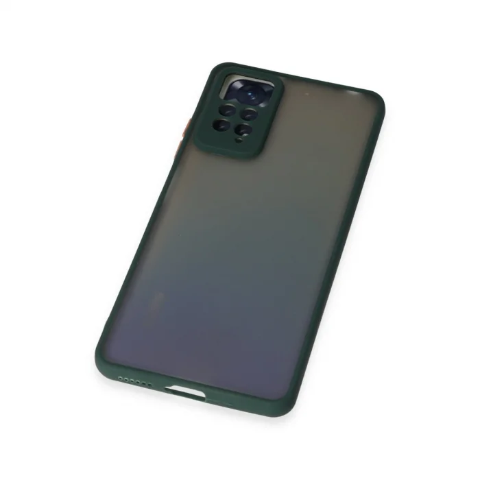 BUĞZ Xiaomi Redmi Note 12 Pro 4g Kılıf Montreal Silikon Kapak - Yeşil