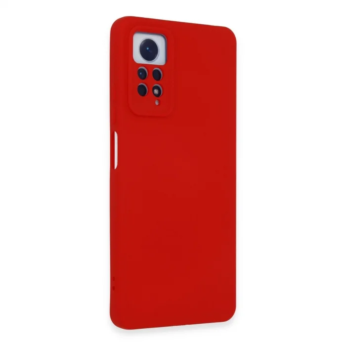 BUĞZ Xiaomi Redmi Note 12 Pro 4g Kılıf Nano İçi Kadife Silikon - Kırmızı