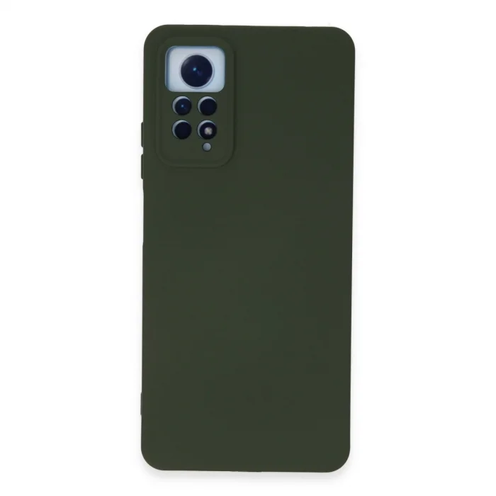BUĞZ Xiaomi Redmi Note 12 Pro 4g Kılıf Nano İçi Kadife Silikon - Koyu Yeşil