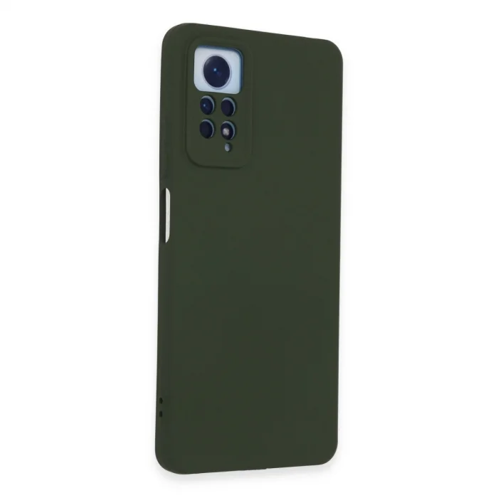 BUĞZ Xiaomi Redmi Note 12 Pro 4g Kılıf Nano İçi Kadife Silikon - Koyu Yeşil