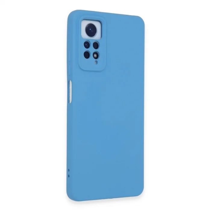BUĞZ Xiaomi Redmi Note 12 Pro 4g Kılıf Nano İçi Kadife Silikon - Mavi