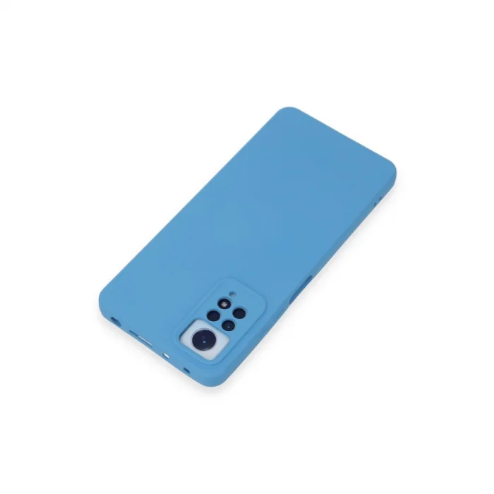 BUĞZ Xiaomi Redmi Note 12 Pro 4g Kılıf Nano İçi Kadife Silikon - Mavi