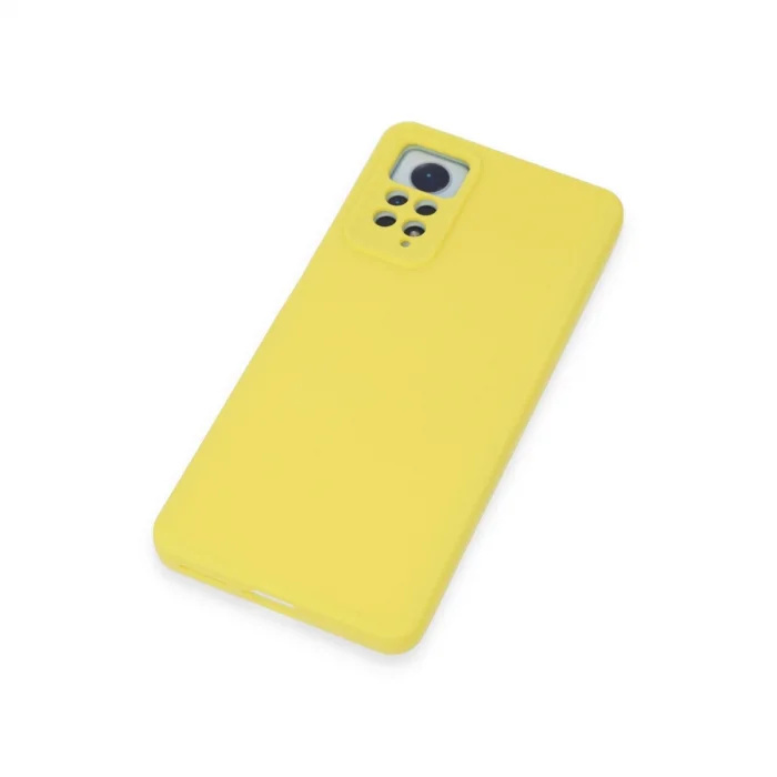 BUĞZ Xiaomi Redmi Note 12 Pro 4g Kılıf Nano İçi Kadife Silikon - Sarı