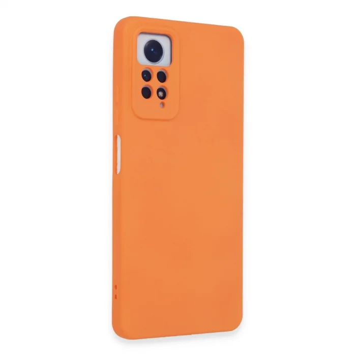 BUĞZ Xiaomi Redmi Note 12 Pro 4g Kılıf Nano İçi Kadife Silikon - Turuncu