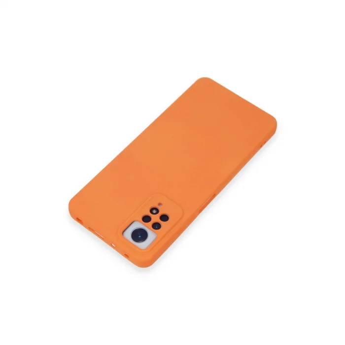 BUĞZ Xiaomi Redmi Note 12 Pro 4g Kılıf Nano İçi Kadife Silikon - Turuncu