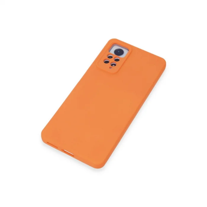 BUĞZ Xiaomi Redmi Note 12 Pro 4g Kılıf Nano İçi Kadife Silikon - Turuncu