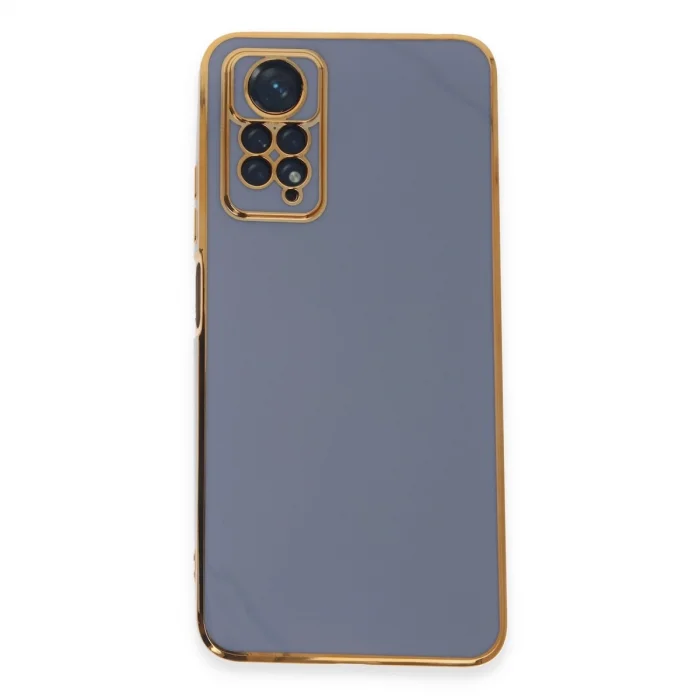 BUĞZ Xiaomi Redmi Note 12 Pro 4g Kılıf Volet Silikon - Mavi