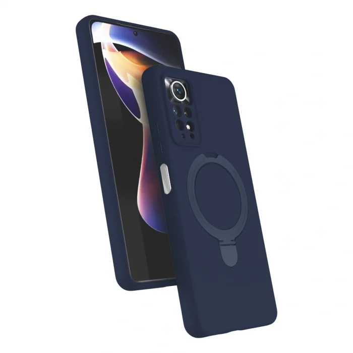 BUĞZ Xiaomi Redmi Note 12 Pro 4g Regal Magsafe Standlı Kapak - Lacivert