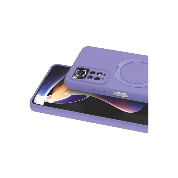 BUĞZ Xiaomi Redmi Note 12 Pro 4g Regal Magsafe Standlı Kapak - Lila